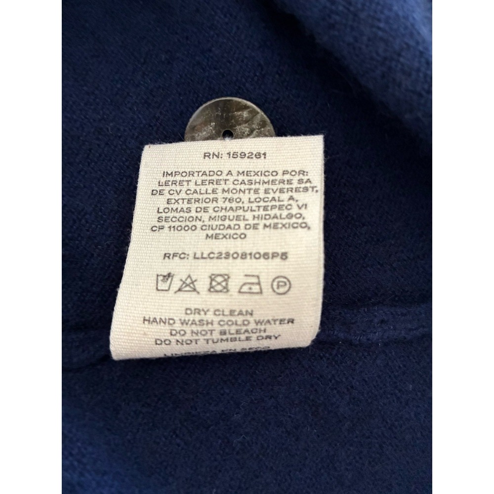 LERET LERET No. 90 Navy Cardigan Sweater Mongolian Cashmere Limited Edition XXS - Picture 14 of 14